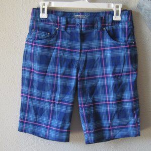 Nike Golf Plaid Shorts. Blue, pink & White. Size 4